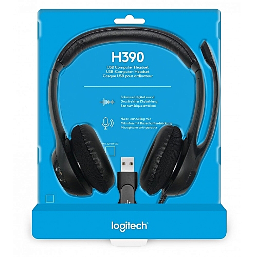 LOGITECH H390 USB cintillo telefonico, headset